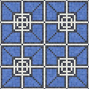 Marble Floor Pattern Prints: Mosaic tiles background, seamless vector pattern