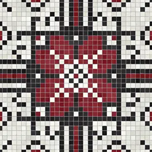 Marble Floor Pattern Prints: Mosaic tiles background, seamless vector pattern