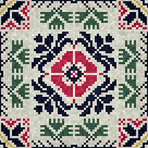 Mosaic Tile Background Prints: Mosaic tiles background, seamless vector pattern