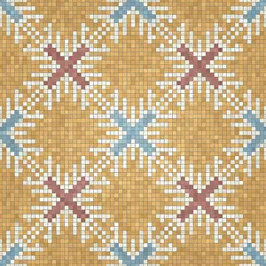 Marble Floor Pattern Prints: Mosaic tiles background, seamless vector pattern