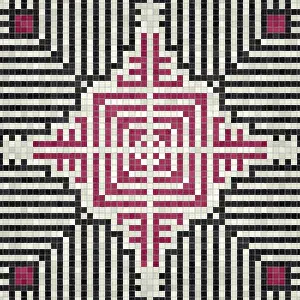 Marble Floor Pattern Prints: Mosaic tiles background, seamless vector pattern