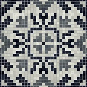 Seamless Vector Pattern Prints: Mosaic tiles background, seamless vector pattern