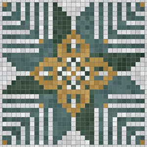 Seamless Vector Pattern Prints: Mosaic tiles background, seamless vector pattern