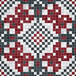 Seamless Vector Pattern Prints: Mosaic tiles background, seamless vector pattern
