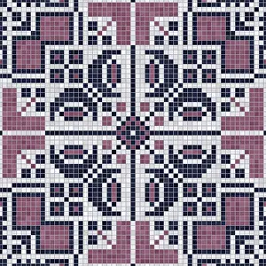 Marble Floor Pattern Prints: Mosaic tiles background, seamless vector pattern