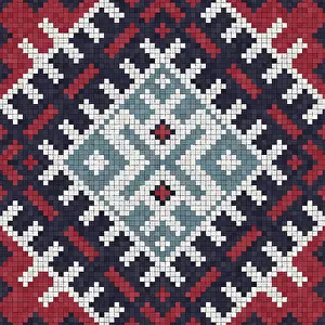 Marble Floor Pattern Prints: Mosaic tiles background, seamless vector pattern