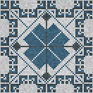Modern Architectural Style Prints: Mosaic tiles background, seamless vector pattern