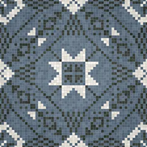 Marble Floor Pattern Prints: Mosaic tiles background, seamless vector pattern