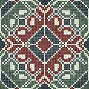 Images Dated 2nd July 2024: Seamless Mosaic Tiles Background Print