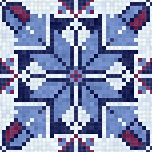 Abstract Painting Prints: Mosaic Tiles Seamless Print Background