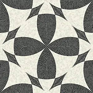Mosaic Tiles Prints: Mosaic tiles, repeating pattern. Vector template