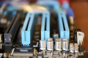 Printed Circuit Board Prints: Motherboard IEEE 1394a audio codec and controller chips