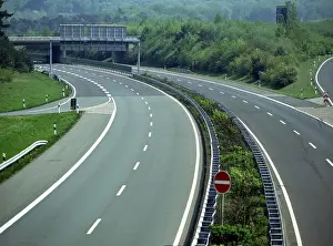Empty European Roads Prints: Empty motorway