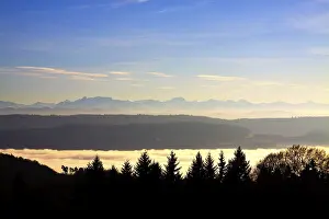 European Mountain Chain Scenery Prints: The mountain names were assigned with the best of our knowledge