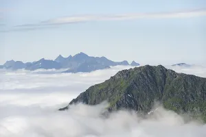 European Alpine Landscape Photo Prints: Mountain peaks above the clouds