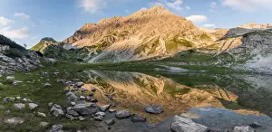 Central Europe Mountainous Region Prints: Mountains in the evening light