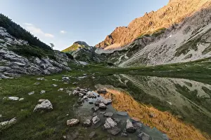 Allgau Alps Landscape Photography Prints: Mountains in the evening light