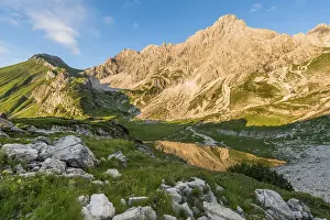 Evening Alps Prints: Mountains in the evening light