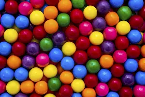 Colorful Sweets Prints: Multi Colored Bubble Gum, candy, Canada