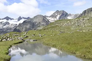 Mountainous Region Austria Prints: Mutterberger lakes, Mutterberger see