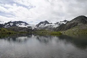 Cloudy Sky Mountain View Prints: Mutterberger lakes, Mutterberger see