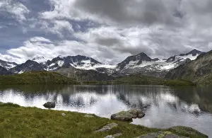 Mountainous Region Landscape Prints: Mutterberger lakes, Mutterberger see