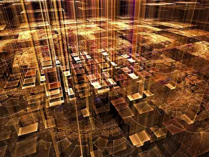 Science Fiction Art Prints: Mystical place - abstract computer-generated image
