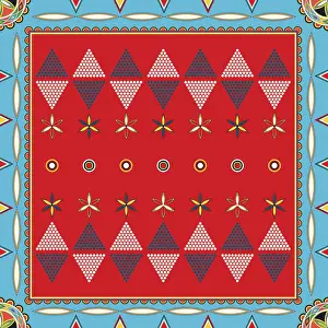 Najdi Style Vector Seamless Pattern Print Design