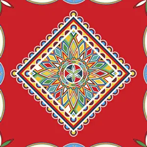 Najdi Style Vector Prints: Najdi style vector seamless pattern