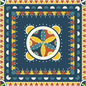 Prints of Najdi style vector seamless pattern Saudi Arabia Prints: Najdi Style Vector Seamless Pattern Print