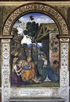 Rome Church Architecture Prints: Nativity with the St