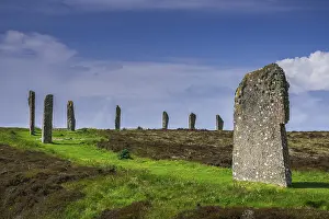 Neolithic Stone Circle Prints: Neolithic stone circle, partial view