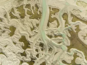 Network Of Channels And Streams Prints: Network of channels and streams at low tide