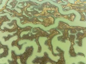 Nature Photography In Spain Prints: Network of channels and streams at low tide