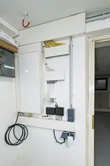 Power Supply Installation Prints: Network and communication distributor with patch panel