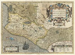 Old World Maps Collection Prints: New Spain, map from 1606