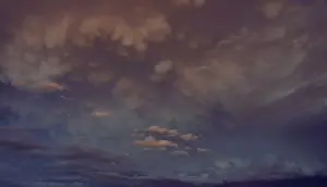 Thunderstorm Mood Photography Prints: Night sky with dramatic cirrocumulus (Cirrocumulus)