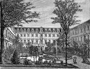 Framed Print : Vintage Print of The Normal School Interior 1873 Framed Print : Vintage Print of The Normal School Interior 1873