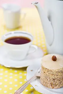 Cup Of Tea Prints: Nut cake and a cup of tea