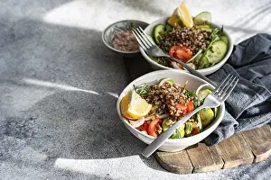 Cherry Tomato Recipes Prints: A nutritious lunch featuring fresh rocket