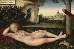 Lucas Cranach Elder Paintings Prints: The Nymph of Spring, Spring Nymph
