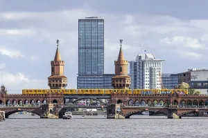 Public Transport In Berlin Prints: Oberbaum Bridge with underground