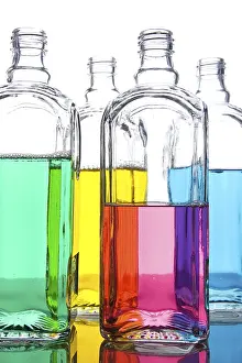 Object On White Background Prints: Object on white - Bottle with liquid
