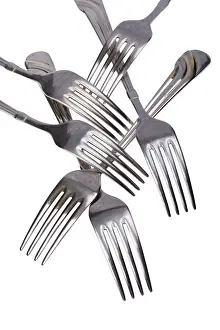 Isolated Cutlery Prints: Object on white - kitchen utensil fork