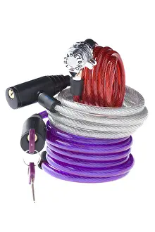 White Background Object Prints: Object on white - lock for bicycle