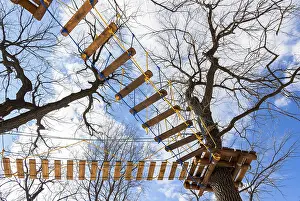 Overcoming Obstacles Prints: Obstacle course for training in the park