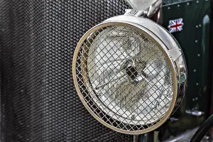 Classic British Automobiles Prints: Old Bentley Headlamp