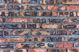 Abstract Brick Design Prints: Old brick wall as background