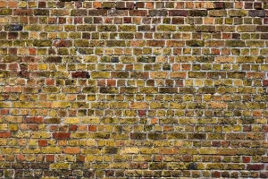 Deserted Brick Wall Pattern Prints: Old brick wall texture background