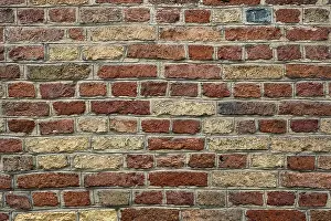 Red Brick Background Image Prints: Old brick wall texture background